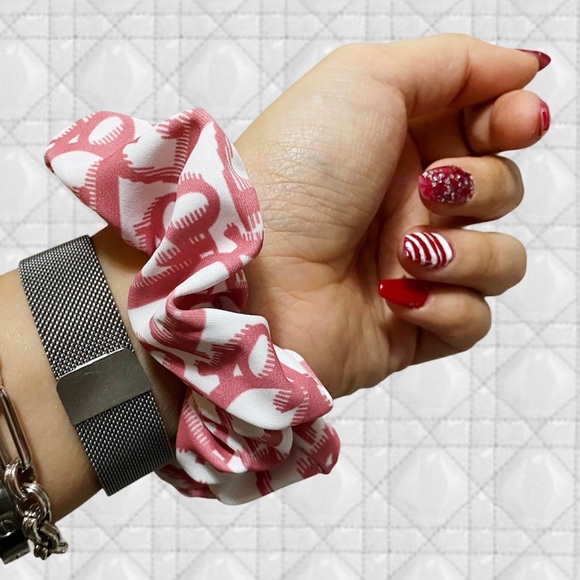 LAST ONE 🌟 HANDMADE REWORKED AUTHENTIC DIOR BIKINI DESIGNER SCRUNCHIE - Picture 2 of 4